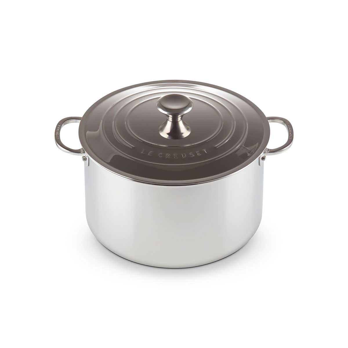 Le Creuset Signature Stainless Steel Stock Pot with Lid 24cm
